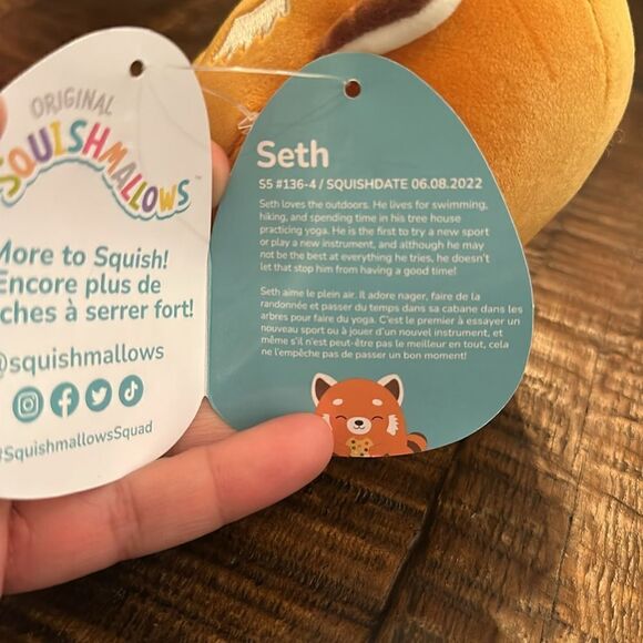 Seth Squishmallow New 5” - Picture 2 of 2